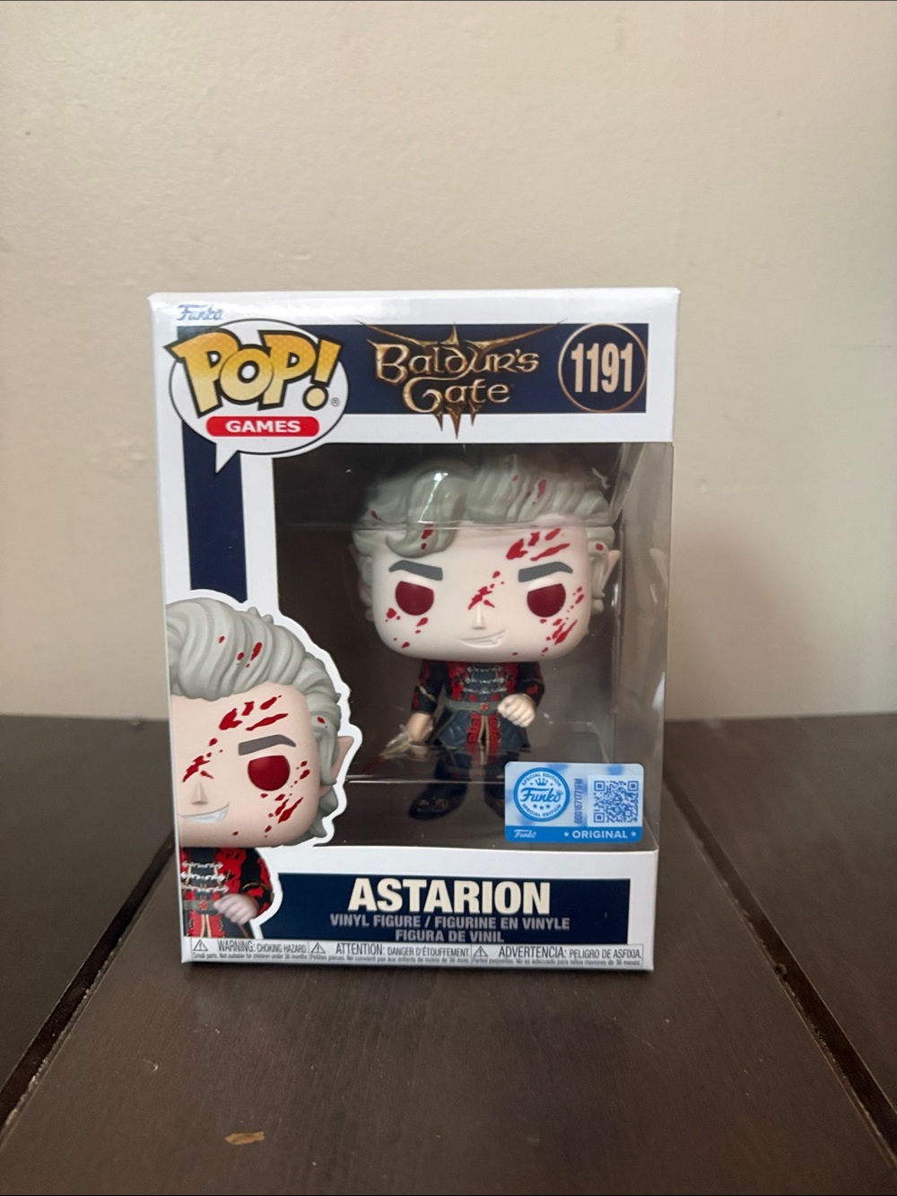 Funko Pop! Games Astarion Vinyl Figure - White & Red